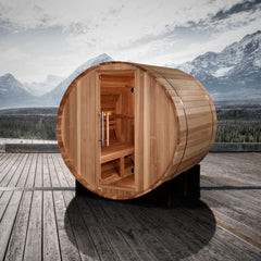 Golden Designs St. Moritz 2 Person Outdoor Traditional Barrel Sauna