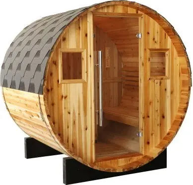 SunRay Oasis 300SC 2-4 Person Traditional Canopy Barrel Steam Sauna