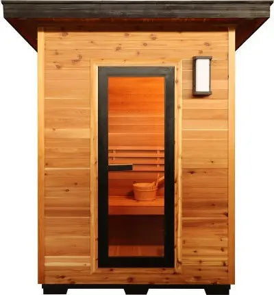 SunRay Seneca 300DS 3-Person Contemporary Outdoor Traditional Steam Sauna