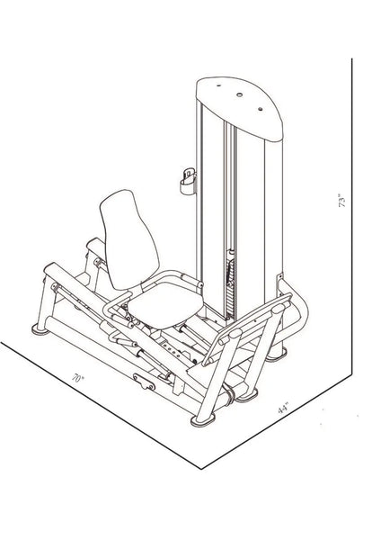 BodyKore Seated Leg Press GR614