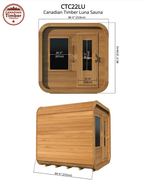 Canadian Timber Luna CTC22LU 2-3 Person Traditional Outdoor