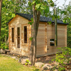 Canadian Timber Georgian  CTC88WC Traditional Cabin Sauna With Changeroom