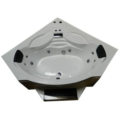 Mesa 608A Steam Shower with Jetted Whirlpool Bathtub - &