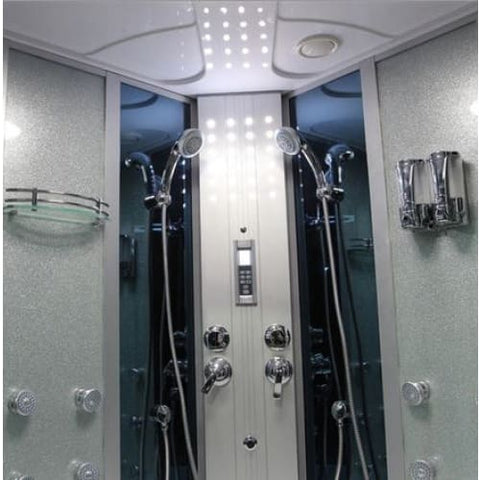 Mesa 701A Steam Shower with Jetted Whirlpool Bathtub - &