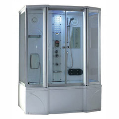 Mesa 807A Steam Shower with Jetted Whirlpool Bathtub - &