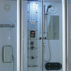 Mesa 807A Steam Shower with Jetted Whirlpool Bathtub - &