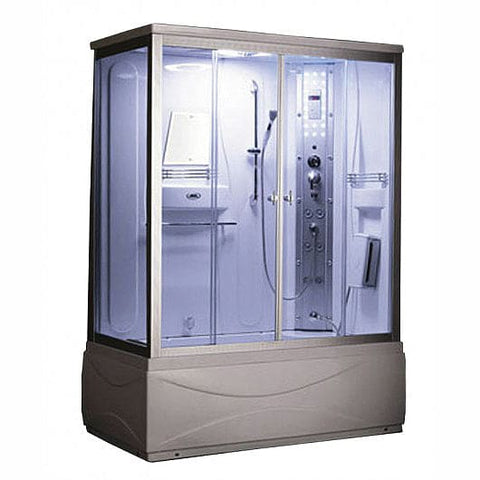 Mesa 905 Steam Shower with Jetted Whirlpool Bathtub - &