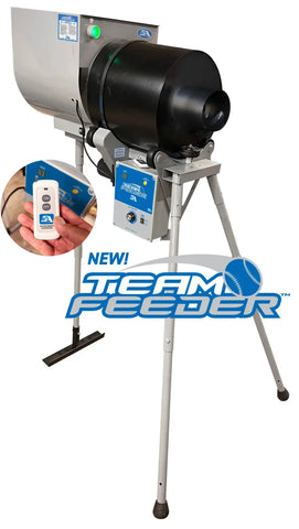 Team Ball Feeder with Wireless Remote for Hack Attack and