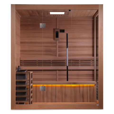 Golden Designs Forssa Edition 3-4 Person Indoor Steam Sauna