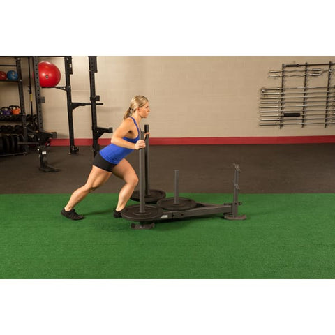 Body Solid GSW100 Weighted Push Sled