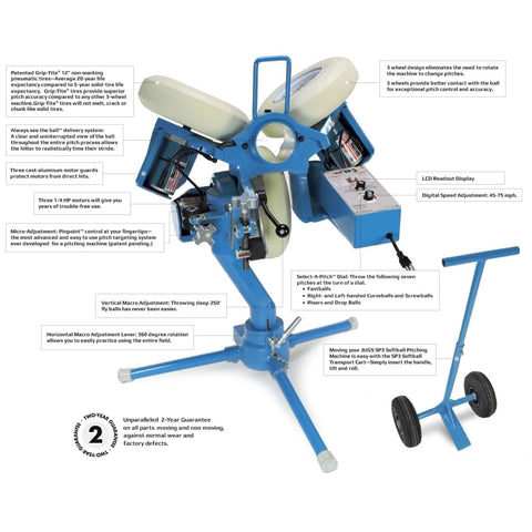 BP2 Cricket Bowling Machine by Jugs Sports - Baseball /