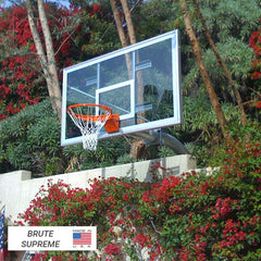 Brute Playground Fixed Height Basketball Goal with 42x60 Steel Backboard By First Team