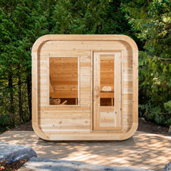 Canadian Timber Luna CTC22LU 2-3 Person Traditional Outdoor Sauna by Dundalk Leisurecraft