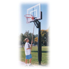 Champ II In Ground Adjustable Basketball Goal with 36 x 48 Acrylic Backboard by First Team