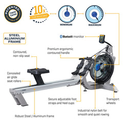 First Degree Fitness Evolution E350 FluidRower Water Rowing Machine
