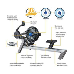 First Degree Fitness Evolution E550  FluidRower Commercial Water Rowing Machine