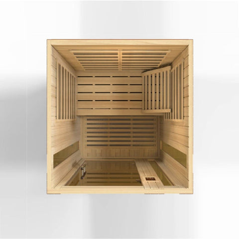 Golden Designs S-Shape Backrest for Saunas 2-Pack - Sauna