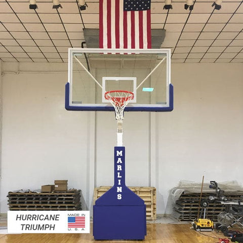 Hurricane Triumph Portable Basketball Goal with 42x72 Glass