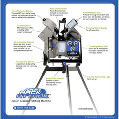 Junior Hack Attack Baseball Pitching Machine by Sports Attack