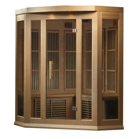 Maxxus 3 Person Corner Low EMF Indoor FAR Infrared Carbon
