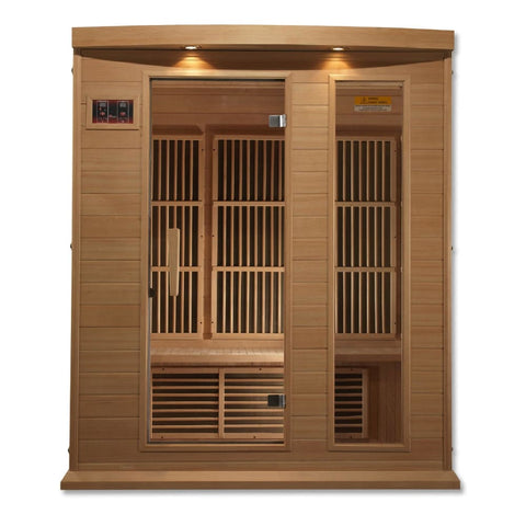 Maxxus 3 Person Low EMF Indoor FAR Infrared Carbon Sauna