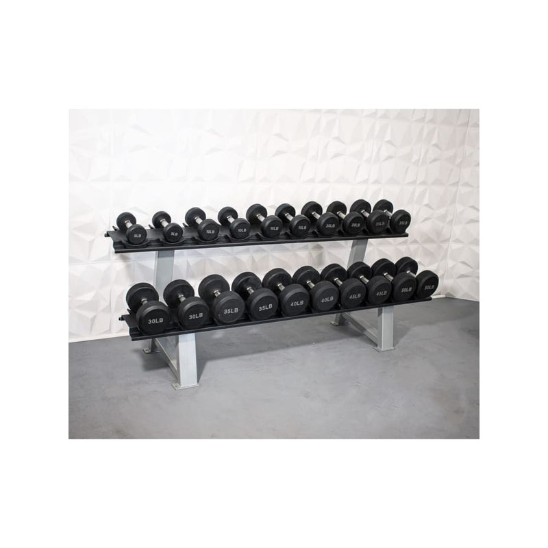 Muscle D Pro Rubber Dumbbell Set 5 to 50lbs MD-PDS5-50