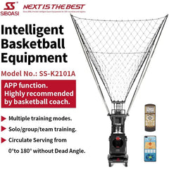 SIBOASI K2101A Basketball Shooting Machine with Remote and Mobile App